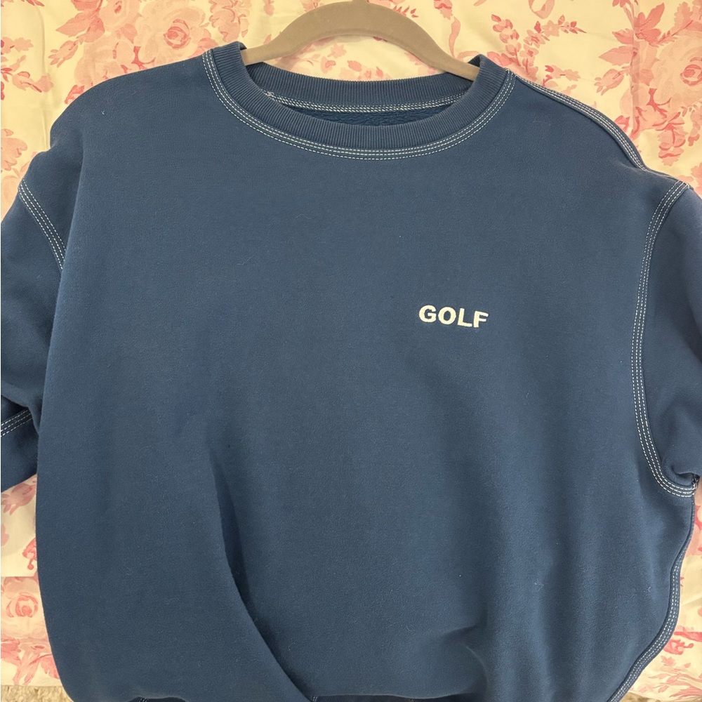 GOLF WANG navy crewneck